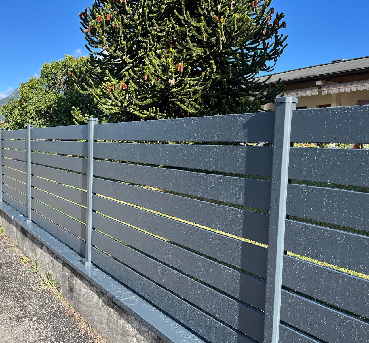 Clôture et couvertines en alu